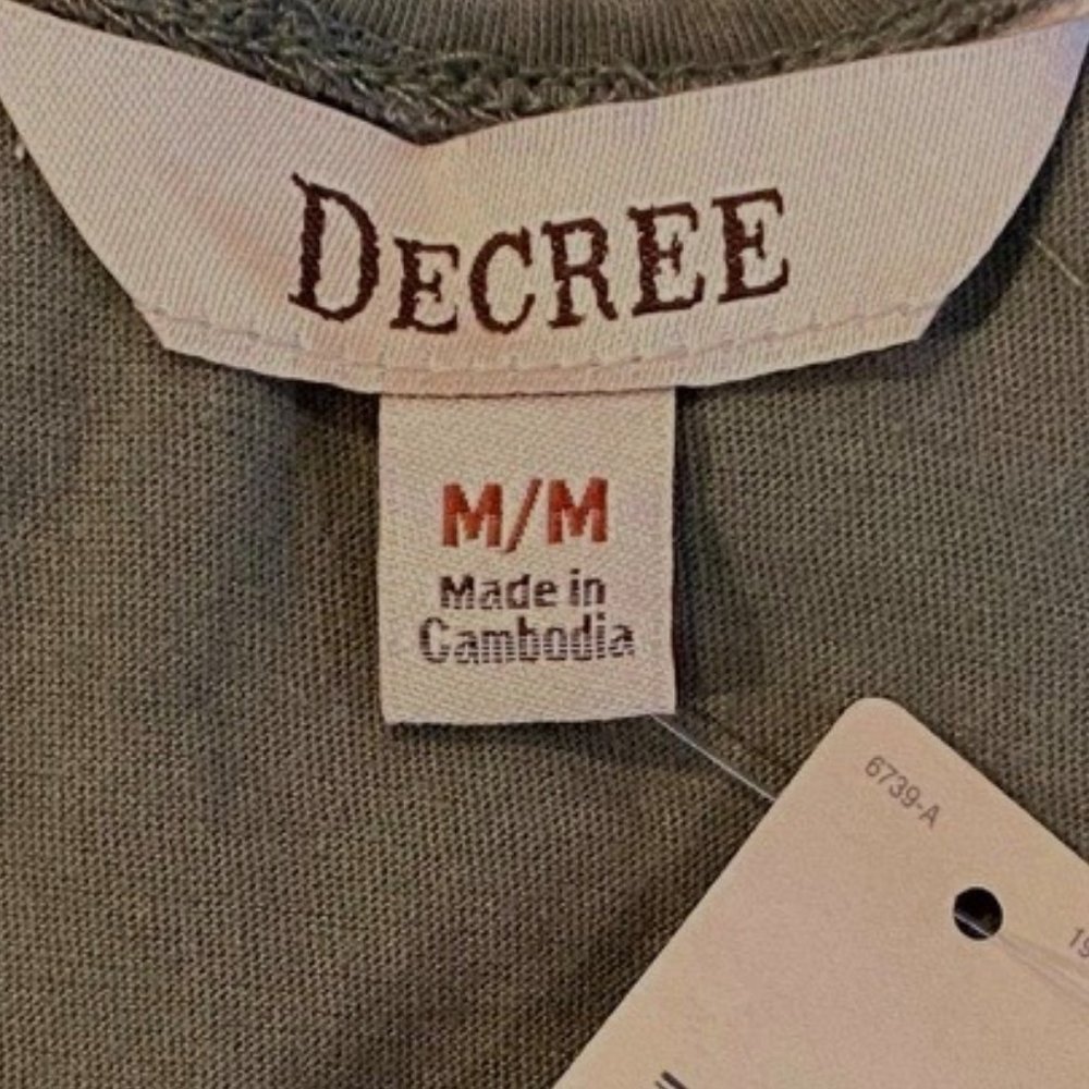 Decree Woman sz M Green Cover Up NWT - Picture 7 of 8